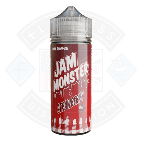 Jam Monster Strawberry 0mg 100ml Shortfill