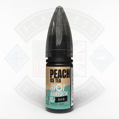 Riot Squad Bar EDTN Salt 10ml Peach Ice Tea - 5mg - Flawless Vape Shop