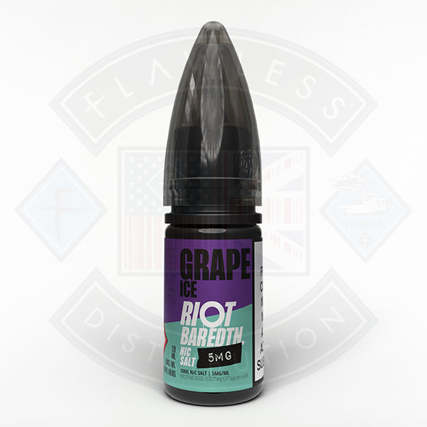 Riot Squad Bar EDTN Salt 10ml Grape Ice - 5mg - Flawless Vape Shop