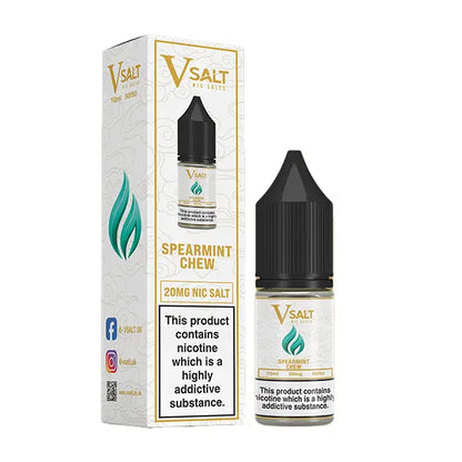 Vsalt Nic Salt 10ml Spearmint Chew - 10mg - Flawless Vape Shop