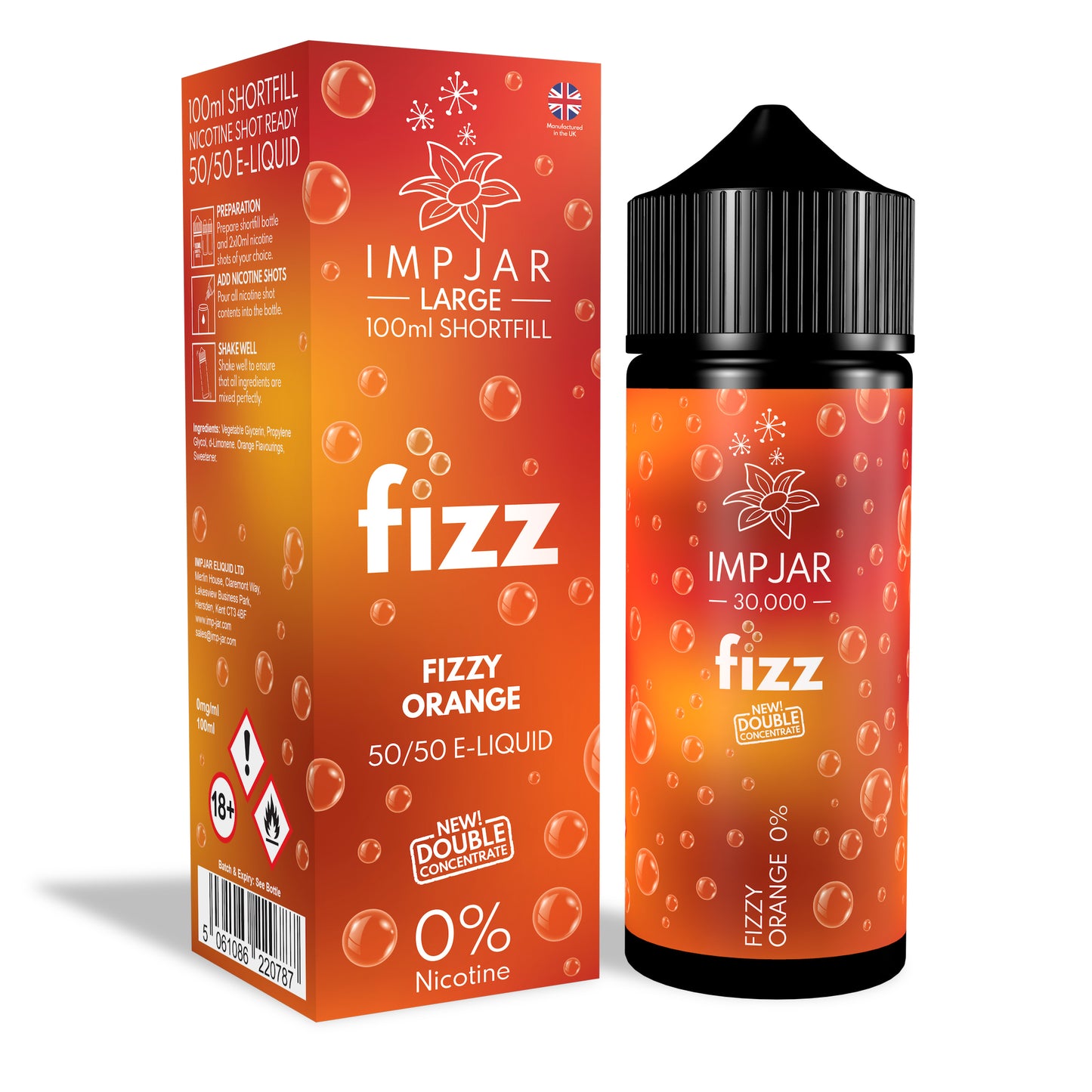 IMP JAR Large - Fizz - Orange 100ml Shortfill