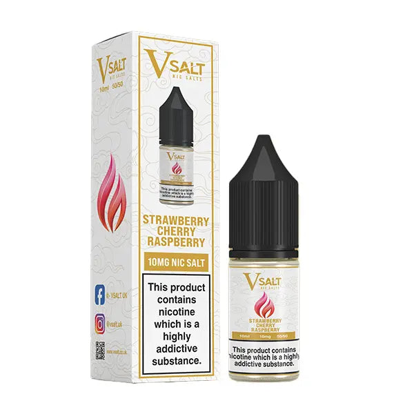 Vsalt Nic Salt 10ml Strawberry Cherry Raspberry