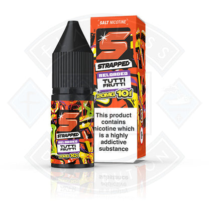 Strapped Reloaded Nic Salt 10ml Tutti Frutti - 20mg - Flawless Vape Shop