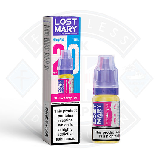 LOST MARY Strawberry Ice Nic Salts E-Liquid 10ml