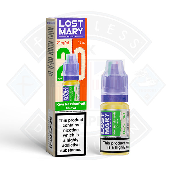 LOST MARY Kiwi Passionfruit Guava Nic Salts E-Liquid 10ml - 20mg - Flawless Vape Shop