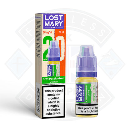 LOST MARY Kiwi Passionfruit Guava Nic Salts E-Liquid 10ml - 20mg - Flawless Vape Shop