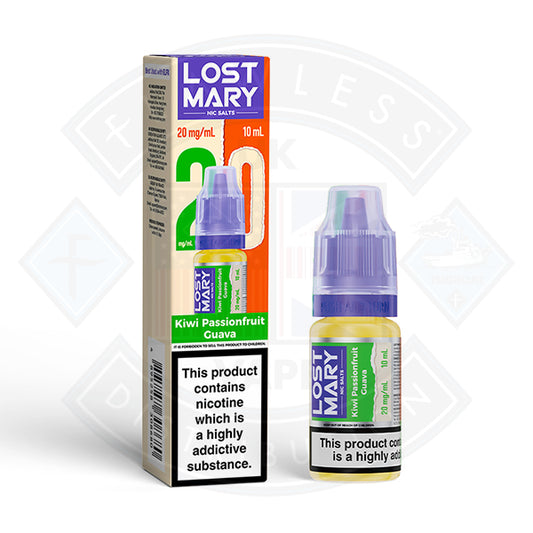LOST MARY Kiwi Passionfruit Guava Nic Salts E-Liquid 10ml