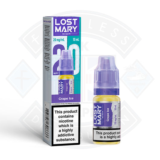 LOST MARY Grape Ice Nic Salts E-Liquid 10ml