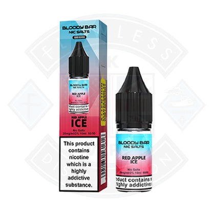 Bloody Bar Nic Salts Red Apple Ice 10ml - 20mg - Flawless Vape Shop