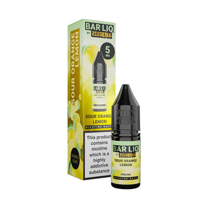 Zeus Juice Barliq Salt 10ml Sour Orange Lemon - 5mg - Flawless Vape Shop