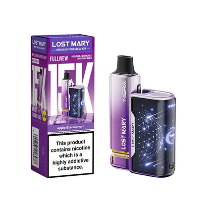 Lost Mary Nera15K Fullview Prefilled Vape Kit - Banana Ice - Flawless Vape Shop