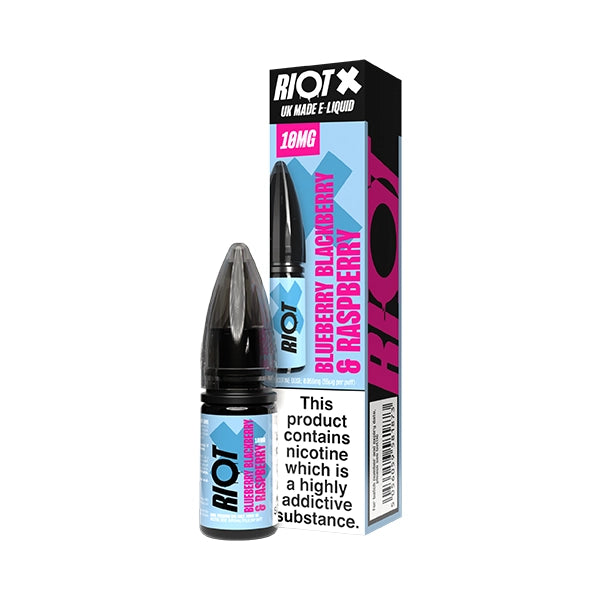 Riot X Salt 10ml Blueberry Blackberry & Raspberry - 10mg - Flawless Vape Shop