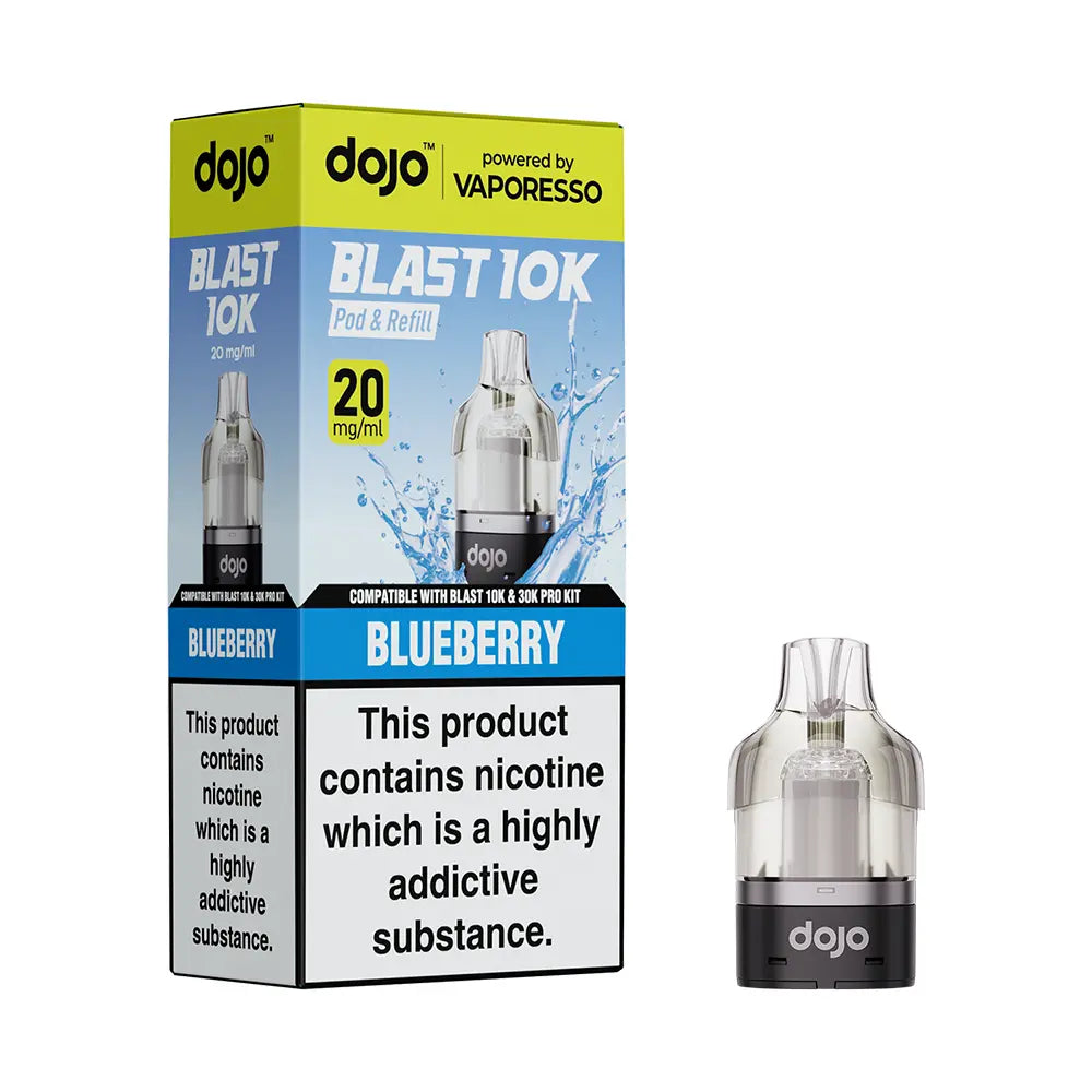 Dojo Blast 10k / 30k Replacement Pods - Straw- Raspberry Cherry - Flawless Vape Shop