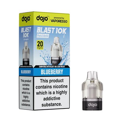 Dojo Blast 10k / 30k Replacement Pods - Straw- Raspberry Cherry - Flawless Vape Shop
