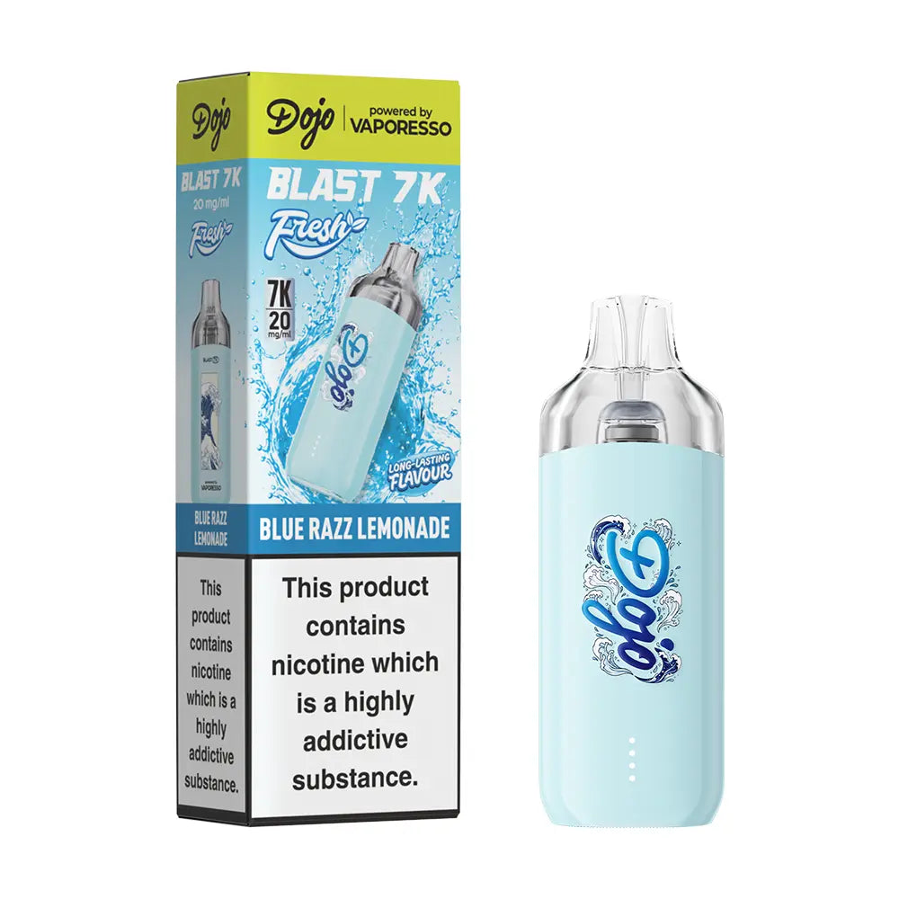 Dojo Blast 7K FRESH  Vape Kit 20mg - Blueberry Sour Raspberry - Flawless Vape Shop