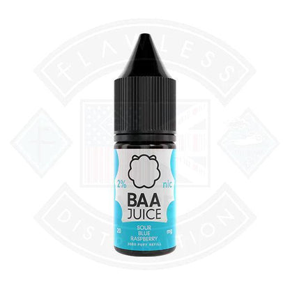 Baa Juice Sour Blue Raspberry Nic Salt 10ml