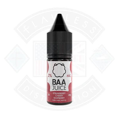 Baa Juice Strawberry Cherry Raspberry Nic Salt 10ml