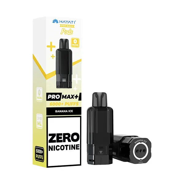 Hayati Pro Max 6000 + Prefilled Pod ZERO NICOTINE - Banana Ice - Flawless Vape Shop
