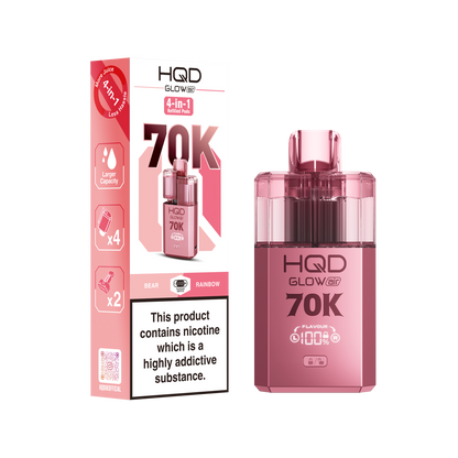 HQD Glow Air 70K Prefilled Pod Kit - Summer Dream & Blue Razz Cherry - Flawless Vape Shop
