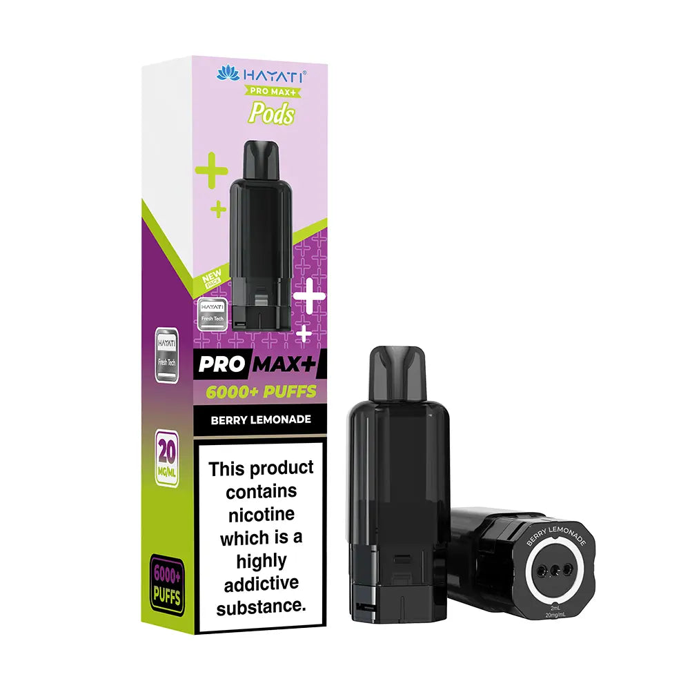 Hayati Pro Max 6000 Plus Puffs Pods - Blackberry Raspberry - Flawless Vape Shop