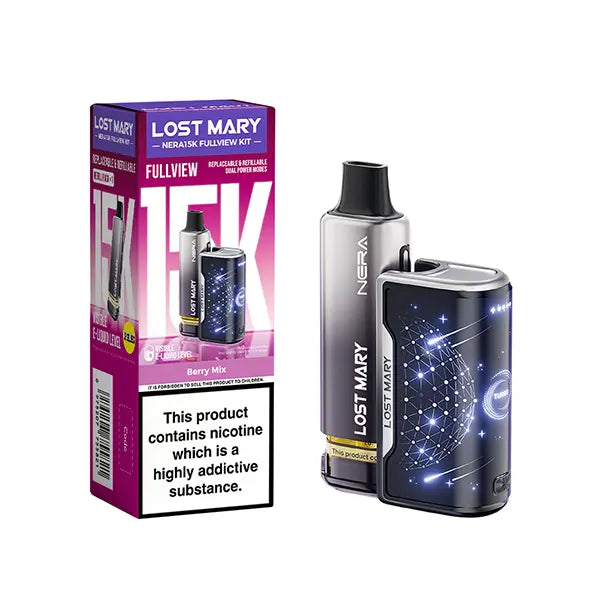 Lost Mary Nera15K Fullview Prefilled Vape Kit - Banana Ice - Flawless Vape Shop