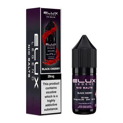 Elux Legend Nic Salt - Black Cherry - 10mg - Flawless Vape Shop