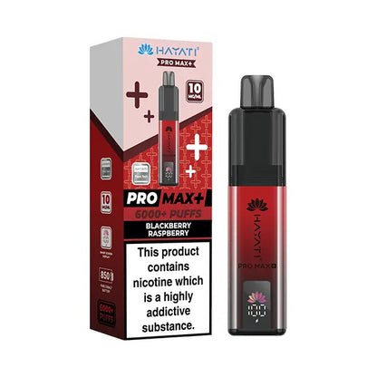 Hayati Pro Max 6000+ Pod Kit 10mg - Blue Razz Cherry - Flawless Vape Shop