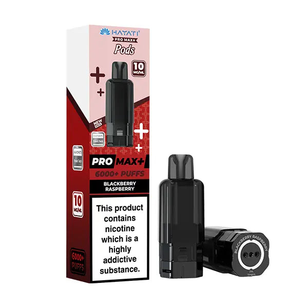 Hayati Pro Max 6000+ Pods 10mg - Strawberry Raspberry Ice - Flawless Vape Shop