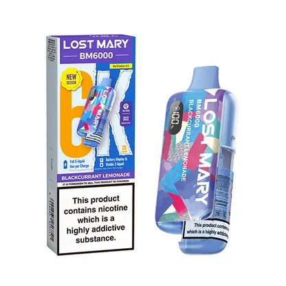 Lost Mary BM6000 Prefilled Pod Kit - Blueberry Sour Raspberry - Flawless Vape Shop