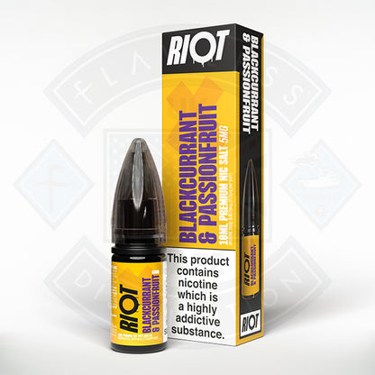 Riot X Salt 10ml Blackcurrant Passionfruit - 10mg - Flawless Vape Shop