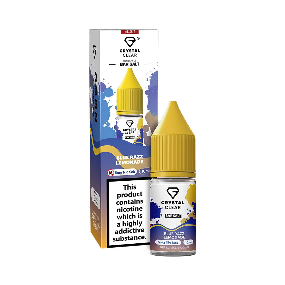 Crystal Clear Bar Nic Salt 10ml Blue Razz Lemonade