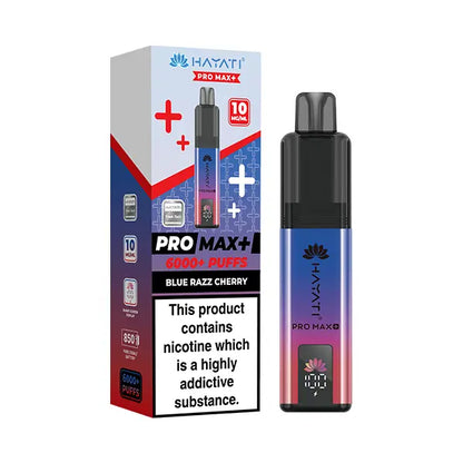 Hayati Pro Max 6000+ Pod Kit 10mg - Blue Razz Cherry - Flawless Vape Shop