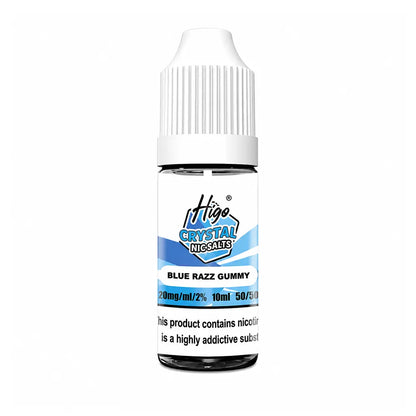Higo Crystal Nic Salt 10ml Blue Razz Gummy - 10mg - Flawless Vape Shop