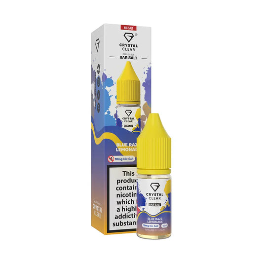 Crystal Clear Bar Nic Salts 10ml - Blue Razz Lemonade
