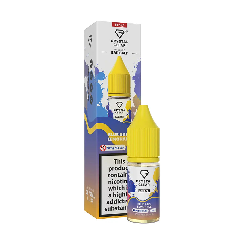 Crystal Clear Bar Nic Salts 10ml - Blue Razz Lemonade