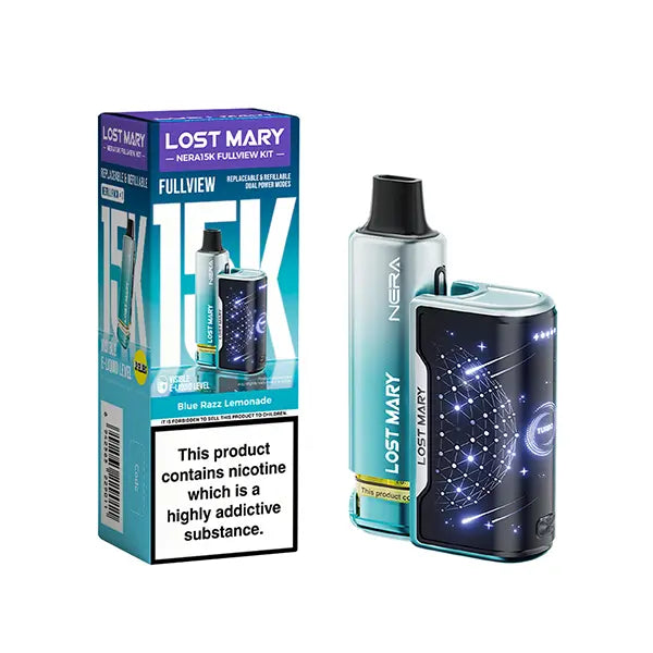 Lost Mary Nera15K Fullview Prefilled Vape Kit - Banana Ice - Flawless Vape Shop