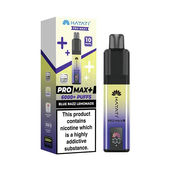 Hayati Pro Max 6000+ Pod Kit 10mg - Blue Razz Cherry - Flawless Vape Shop