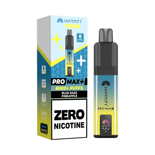 Hayati Pro Max 6000+ Pod Kit ZERO NICOTINE - Banana Ice - Flawless Vape Shop