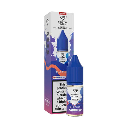 Crystal Clear Bar Nic Salts 10ml - Blue Slush - 10mg - Flawless Vape Shop