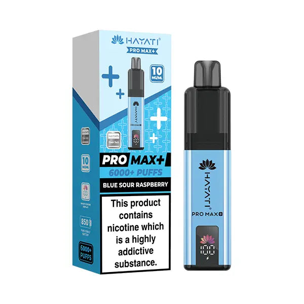 Hayati Pro Max 6000+ Pod Kit 10mg - Blue Razz Cherry - Flawless Vape Shop