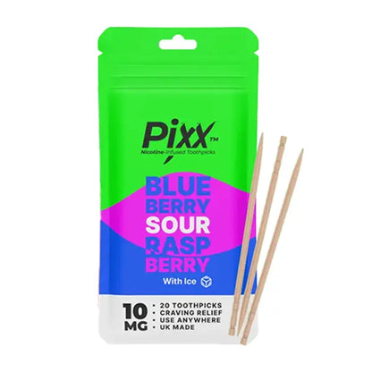 Pixx Nicotine Toothpicks - Grape & Raspberry / 10mg - Flawless Vape Shop