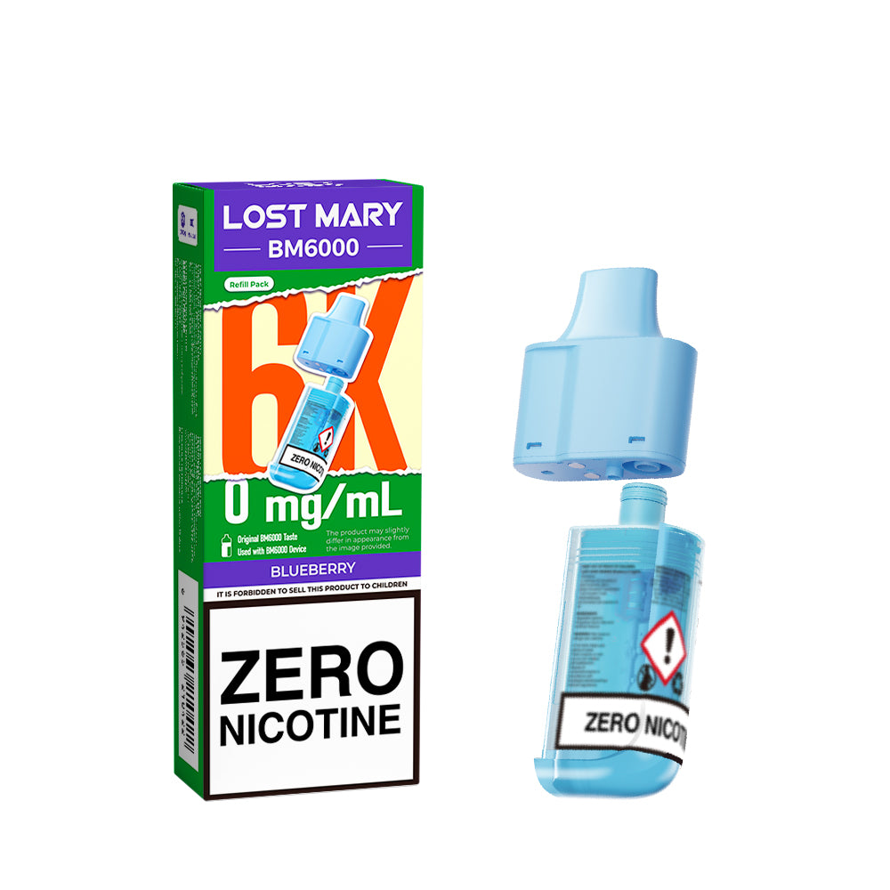 Lost Mary BM6000 Prefilled Pod ZERO - Blueberry - Flawless Vape Shop