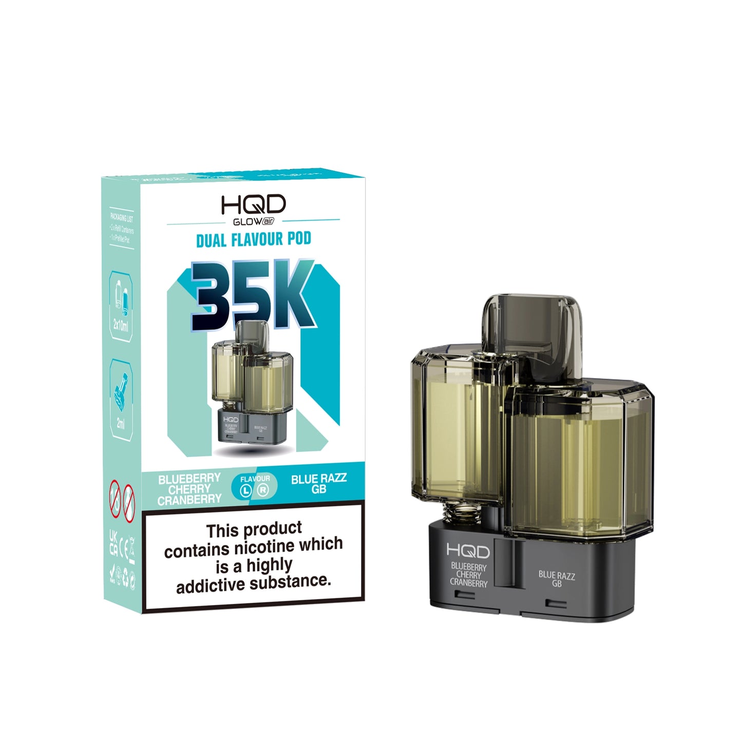 HQD Glow Air 35K Refill Pods