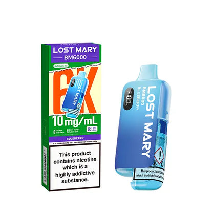 Lost Mary BM6000  Prefilled Pod Kit 10mg - Blueberry - Flawless Vape Shop