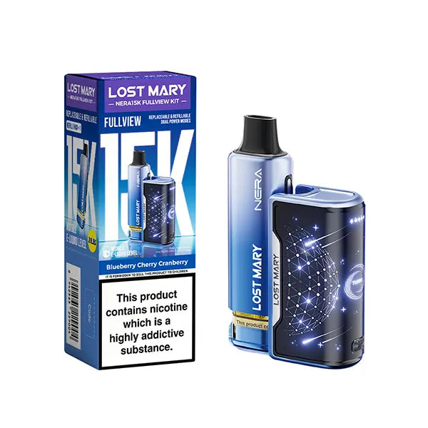 Lost Mary Nera15K Fullview Prefilled Vape Kit - Banana Ice - Flawless Vape Shop
