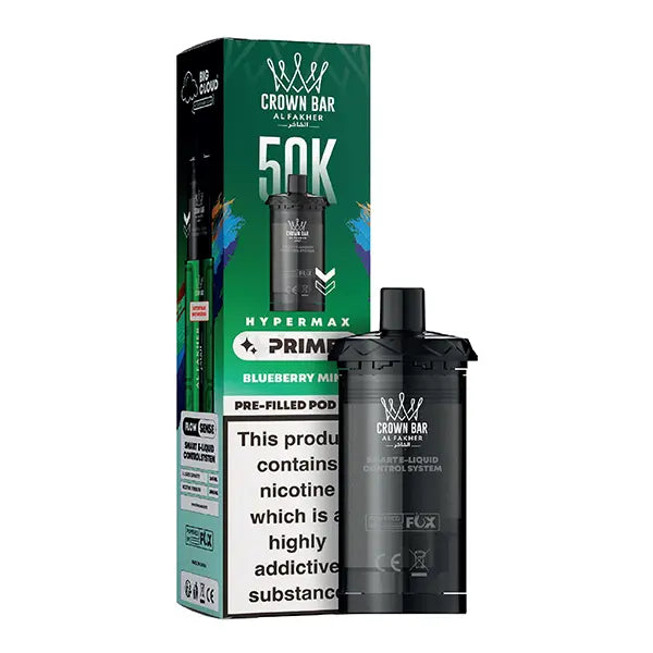Al Fakher 50K Hypermax Prime Prefilled Pod - Gum Mint - Flawless Vape Shop