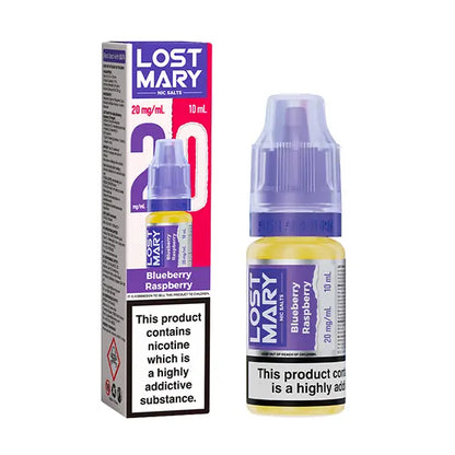 LOST MARY Blueberry Raspberry Nic Salts E-Liquid 10ml - 5mg - Flawless Vape Shop