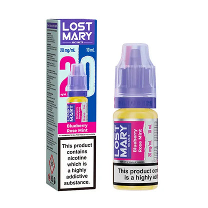 LOST MARY Blueberry Rose Mint Nic Salts E-Liquid 10ml - 5mg - Flawless Vape Shop