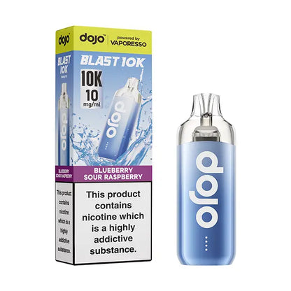 Dojo Blast 10k Vape Kit 10mg - Straw Raspberry Cherry - Flawless Vape Shop