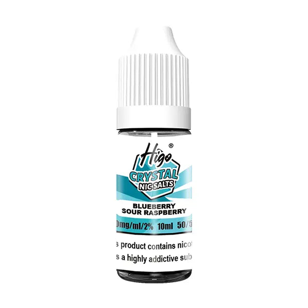 Higo Crystal Nic Salt 10ml Blueberry Sour Raspberry - 10mg - Flawless Vape Shop